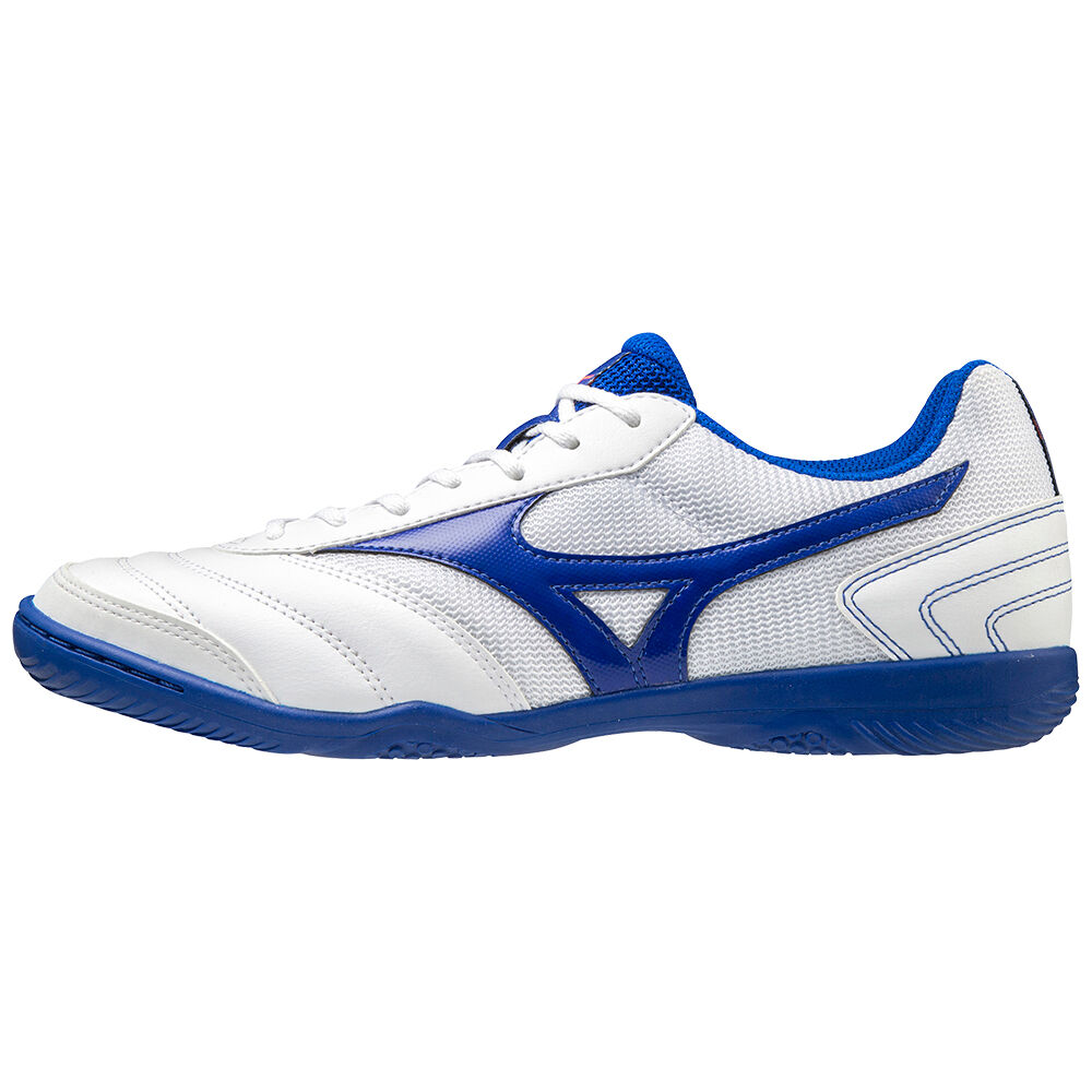 Zapatos De Futbol Mizuno MRL Sala Club IN Para Hombre Blancos/Azules 9758046-ZB